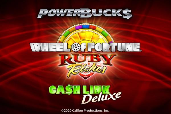 Slot PowerBucks Wheel of Fortune Ruby Riches